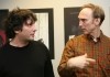 Neil Gaiman (left), author of the book Coraline,...idson