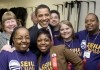 Labor Day / Candidate Barack Obama meets with members...aign.