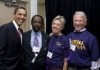Labor Day /Candidate Obama meets with Henry Nicholas...(L-R)