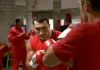 Wladimir beim Aufwärmen kurz vor Kampfbeginn - 'Klitschko'