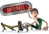 Fussball - Groes Spiel mit kleinen Helden