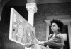 Peggy Guggenheim - Peggy Guggenheim auf den Stufen...945).