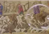 Botticelli Inferno - Detailaufnahme der Mappa dell  Inferno