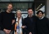 The Fisherwoman - v.l.n.r. Produzent Jonas Katzenstein (augenschein Filmproduktion), die Hauptdarstellerin Emma Thompson, Regisseur Brian Kirk und Produzent Maximilian Leo (augenschein Filmproduktion) <br />©  Leonine Distribution