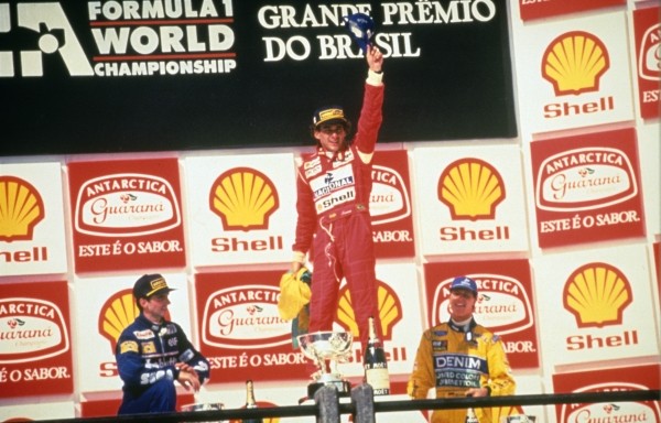 Senna - Damon Hill, Ayrton Senna and Michael...1993.