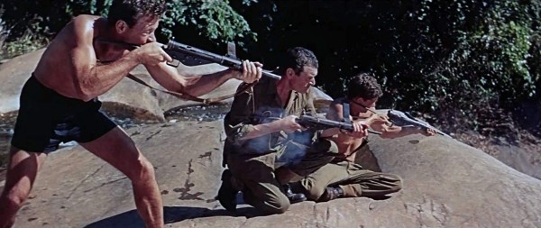 Die Brcke am Kwai - William Holden, Jack Hawkins und...Horne
