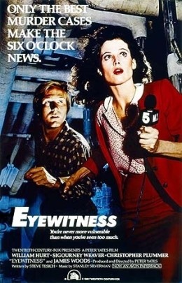 William Hurt und Sigourney Weaver in 'Eyewitness'