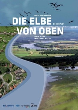 Die Elbe von oben - Plakat