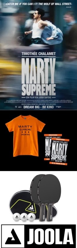 Marty Supreme - Gewinnspielpreise