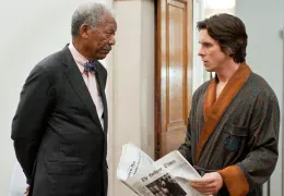 Morgan Freeman und Christian Bale in The Dark Knight Rises
