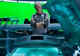 Regisseur James Cameron am Set seines Films Avatar -...ndora