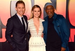 Tom Hiddleston, Brie Larson uns Samuel L. Jackson