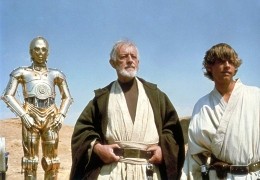 Star Wars - Anthony Daniels, Alec Guinness und Mark Hamill
