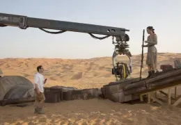 Regisseur J.J. Abrams und Daisy Ridley bei den...akens