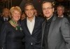 Monika Grtters mit George Clonney und Matt Damon auf...inale