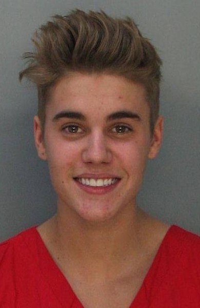 Justin Bieber, Polizeifoto vom 23.01.2013