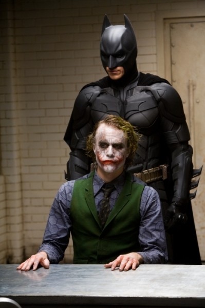 The Dark Knight mit Heath Ledger und Christian Bale