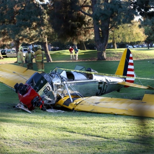 Das Wrack von Harrison Ford's Flugzeug