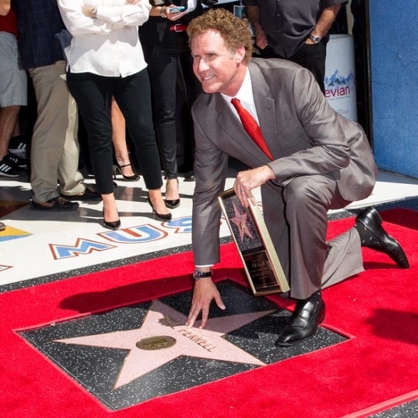 Will Ferrell mit seinem Stern auf dem Walk of Fame
