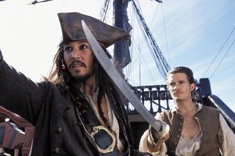 Johnny Depp und Orlando Bloom in Fluch der Karibik