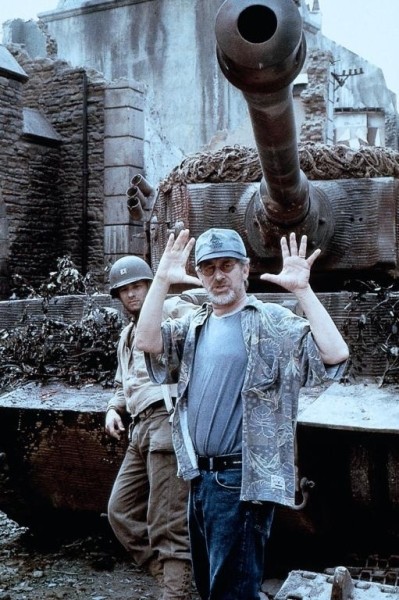 Der Soldat James Ryan mit Regisseur Steven Spielberg