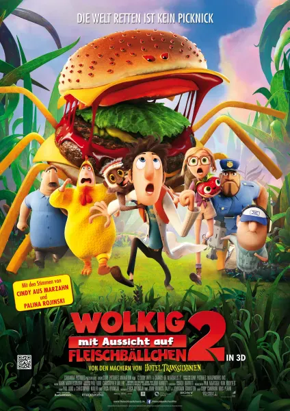 Wolkig mit Aussicht auf Fleischbällchen 2 - Hauptplakat