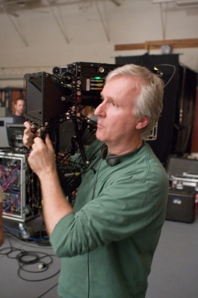 Regisseur James Cameron, am Set seines Films 'Avatar...dora'