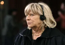 Regisseurin Margarethe von Trotta am Set von 'Vision...ngen'