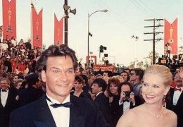 Patrick Swayze mit seiner Frau Lisa Niemi, Academy...1989