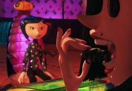 (l-r) Coraline (voiced by Dakota Fanning) ﬁnds...ures.