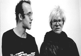 Keith Haring und Andy Warhol (rechts)