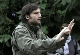 Der Regisseur Michael Dreher am Set