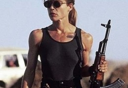 Linda Hamilton in 'Terminator 2 - Tag der Abrechnung' (1990)